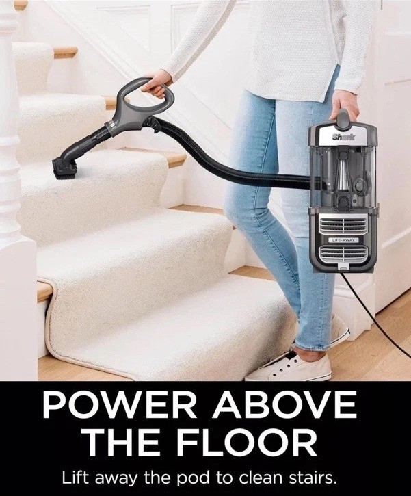 Shark Navigator Lift-Away Upright PowerFins HairPro Self-Cleaning HEPA Filter OP