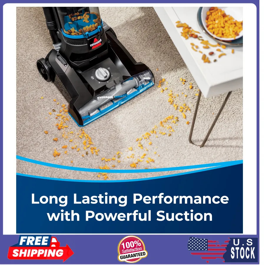 Bissell PowerForce Helix Bagless Upright Vacuum Pet Friendly Lightweight 3313