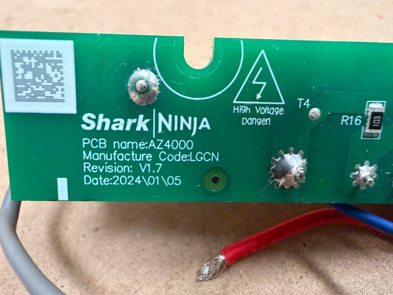 Shark AZ4002 Vacuum Powered Nozzle Power Board PCB OEM Replacement Part