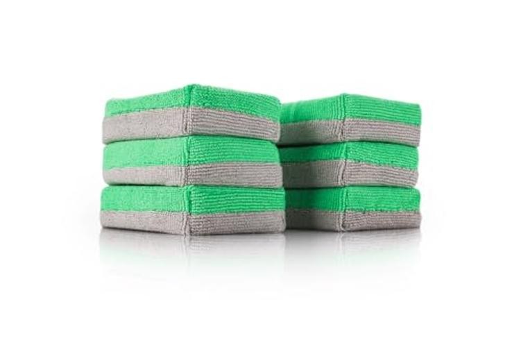 – Block Coating Applicator – Premium Microfiber Suede Car Detailing Pads for