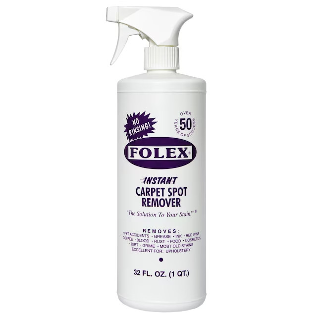 Folex Instant Carpet Spot Remover 32oz 2 Pack Pet Stain Cleaner No Rinse