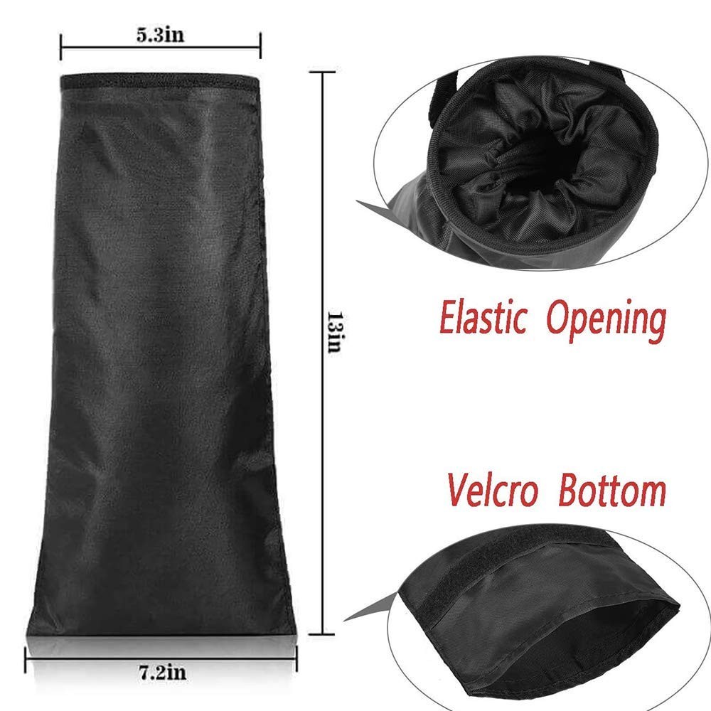 IPELY Universal Car Garbage Bag Back Seat Headrest 1 Count (Pack of 1), Black