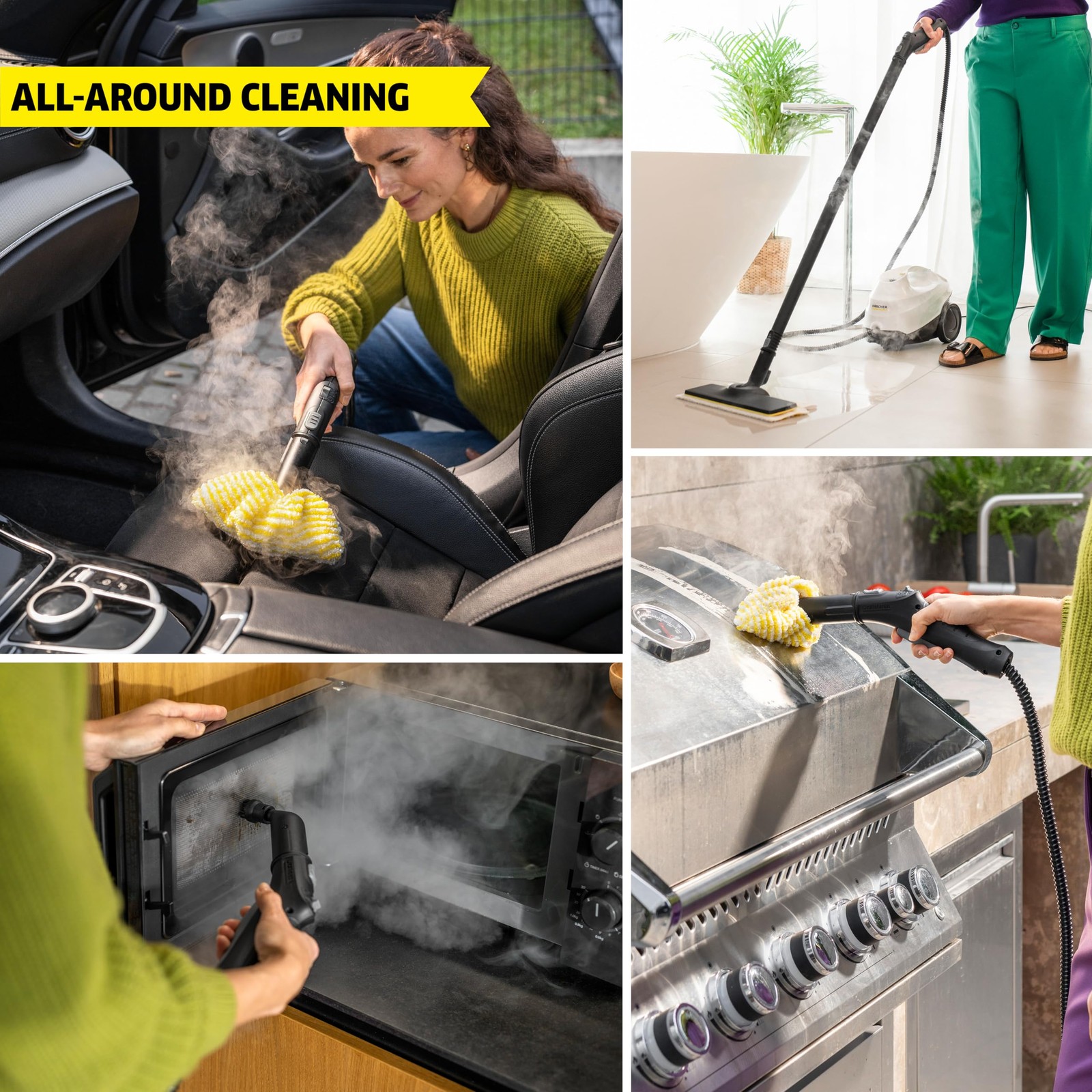 Kärcher Steam Cleaner SC 3 EasyFix, 40 Sec Heat-up, Chemical-Free