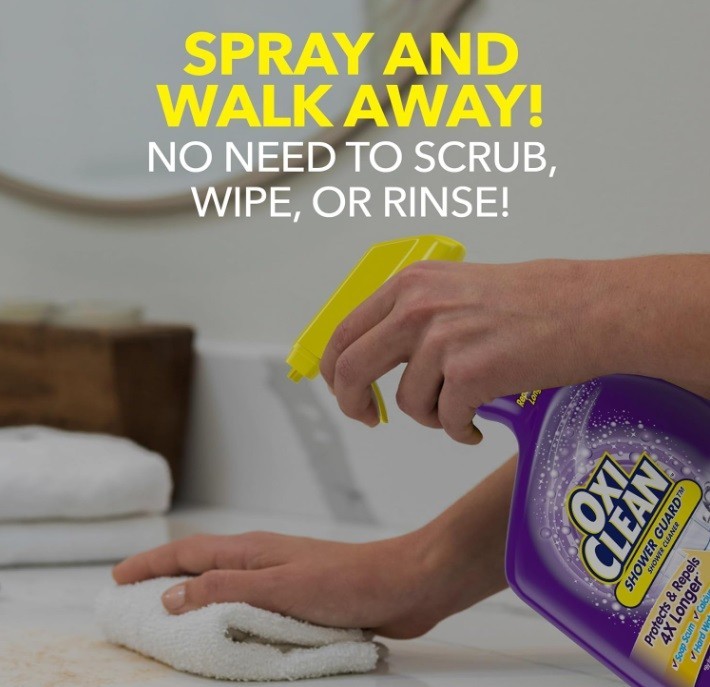 OxiClean Shower Guard 30oz – Easy Spray Cleaner for All Bathroom Surfaces