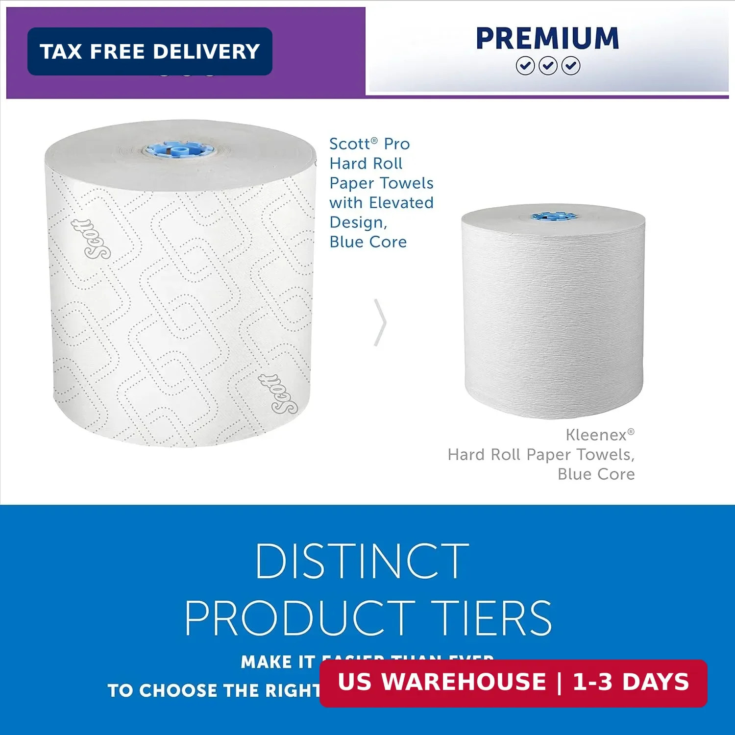 Scott Professional High-Capacity Hard Roll Paper Towels, Bulk (25702), Hardwound