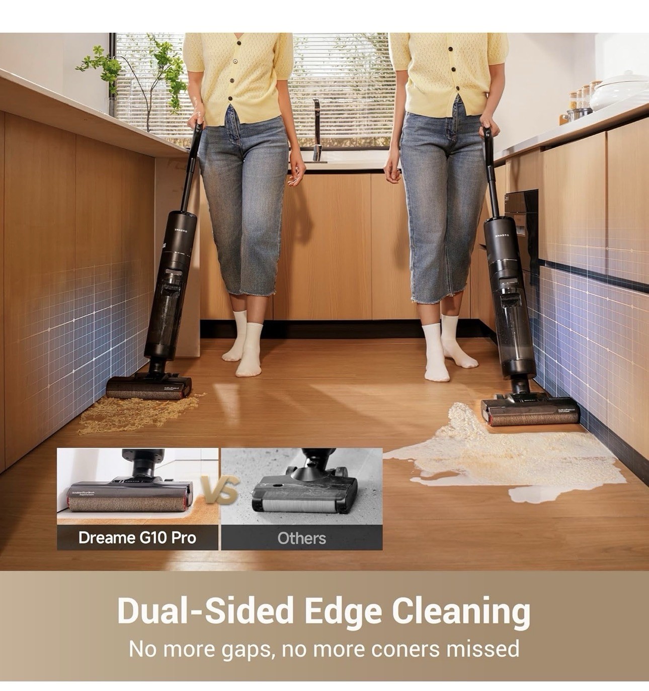 Dreame G10 Pro Wet Dry Vacuum Mop, Vacuum and Mop All in One for Hard Floor
