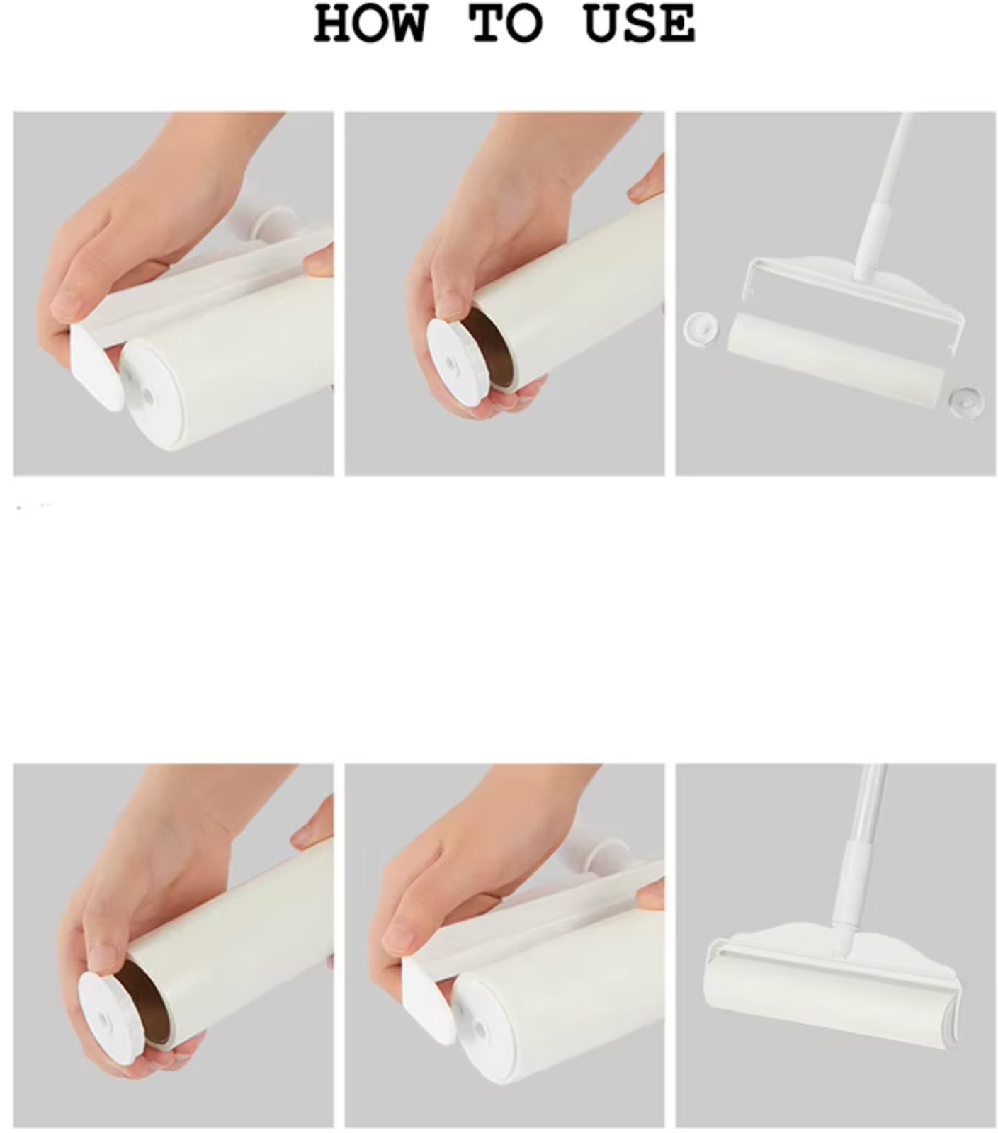 Sticky Lint Roller + 300 Sheets/ 600 Sheets for Pet Hair Removal Floor Roller