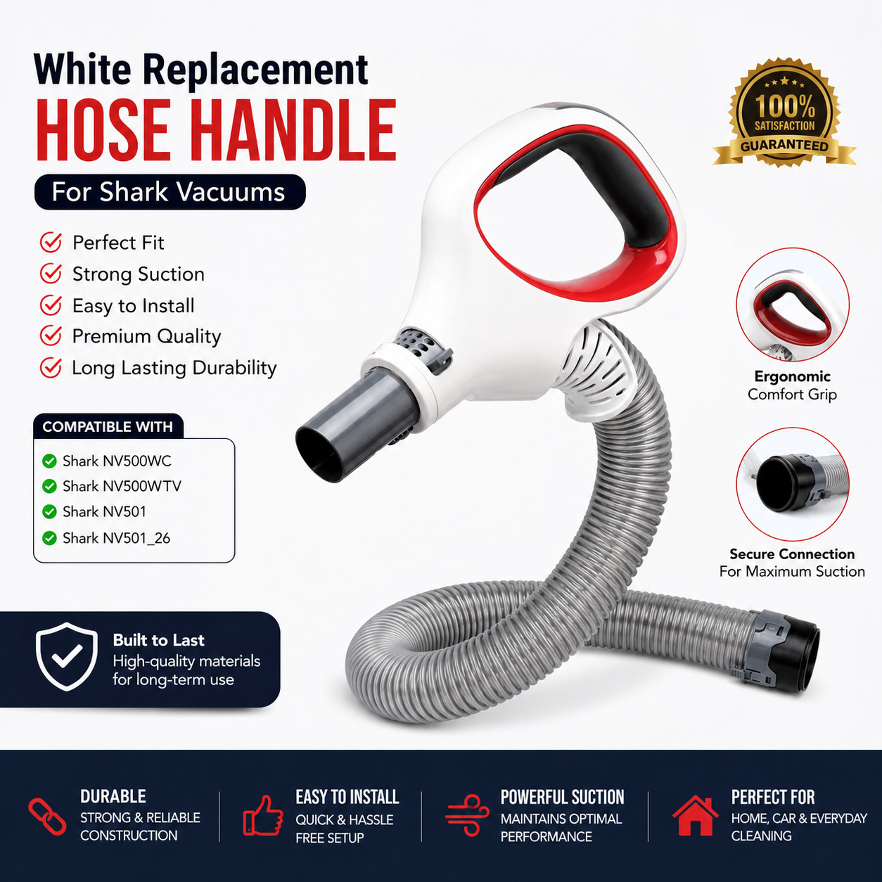 Replacement Hose Handle for shark UV560 UV560-26 UV560-31 UV561