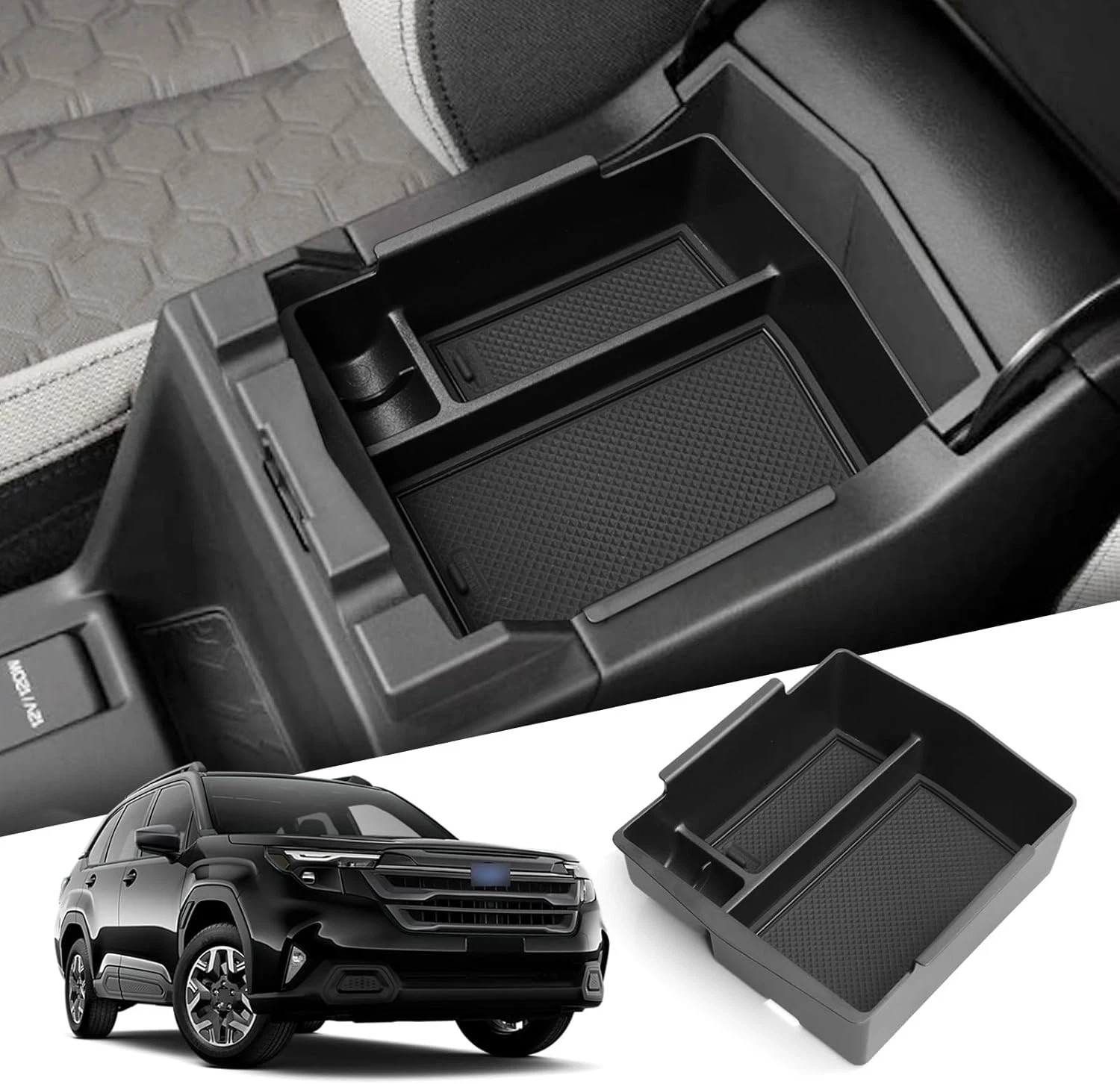 Center Console Organizer Tray for Subaru Forester 2025-2026 Armrest Storage