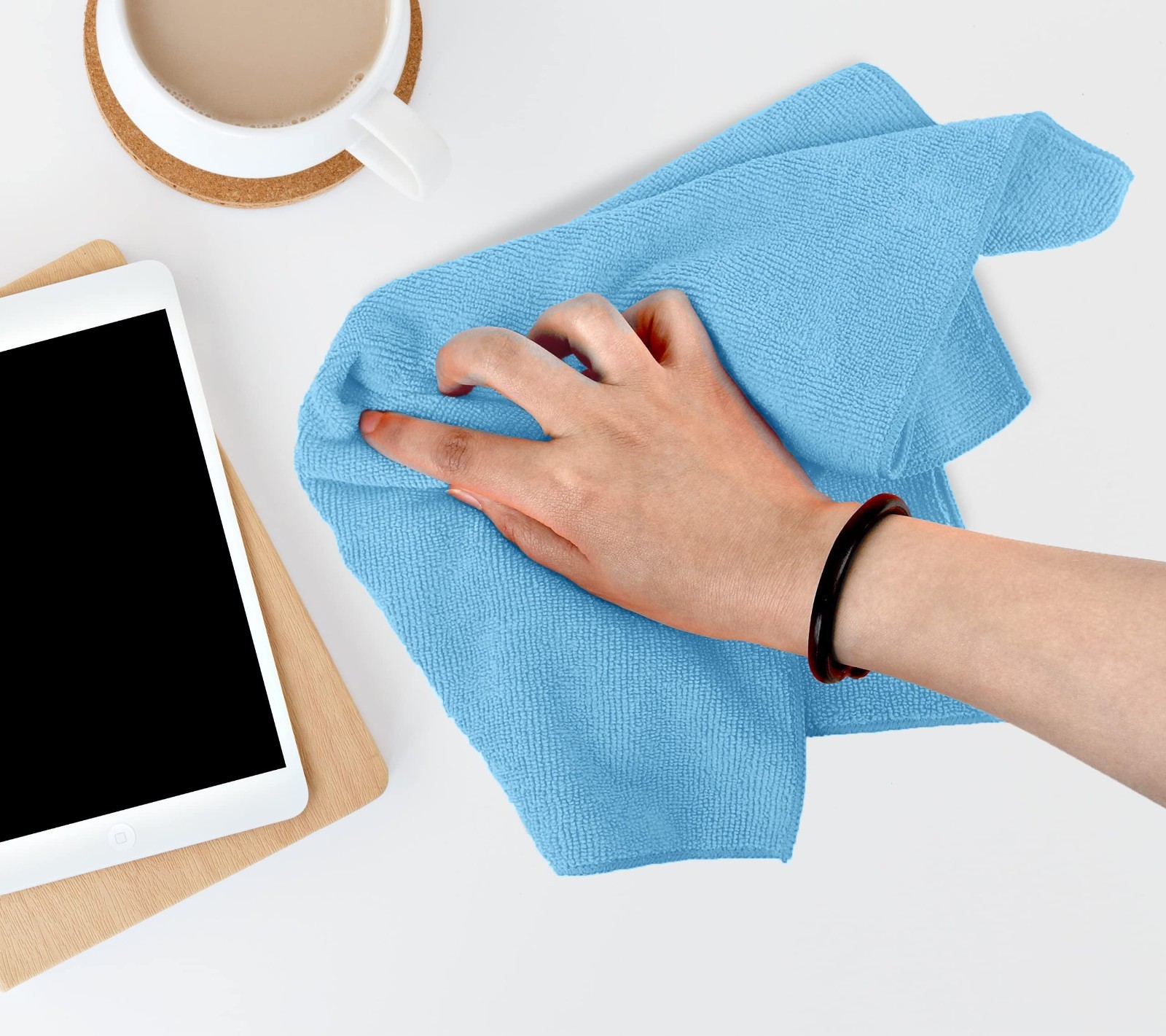 Microfiber Cleaning Cloths Value Pack of 36 – 16×16 Inches, Lint-Free, Reusable