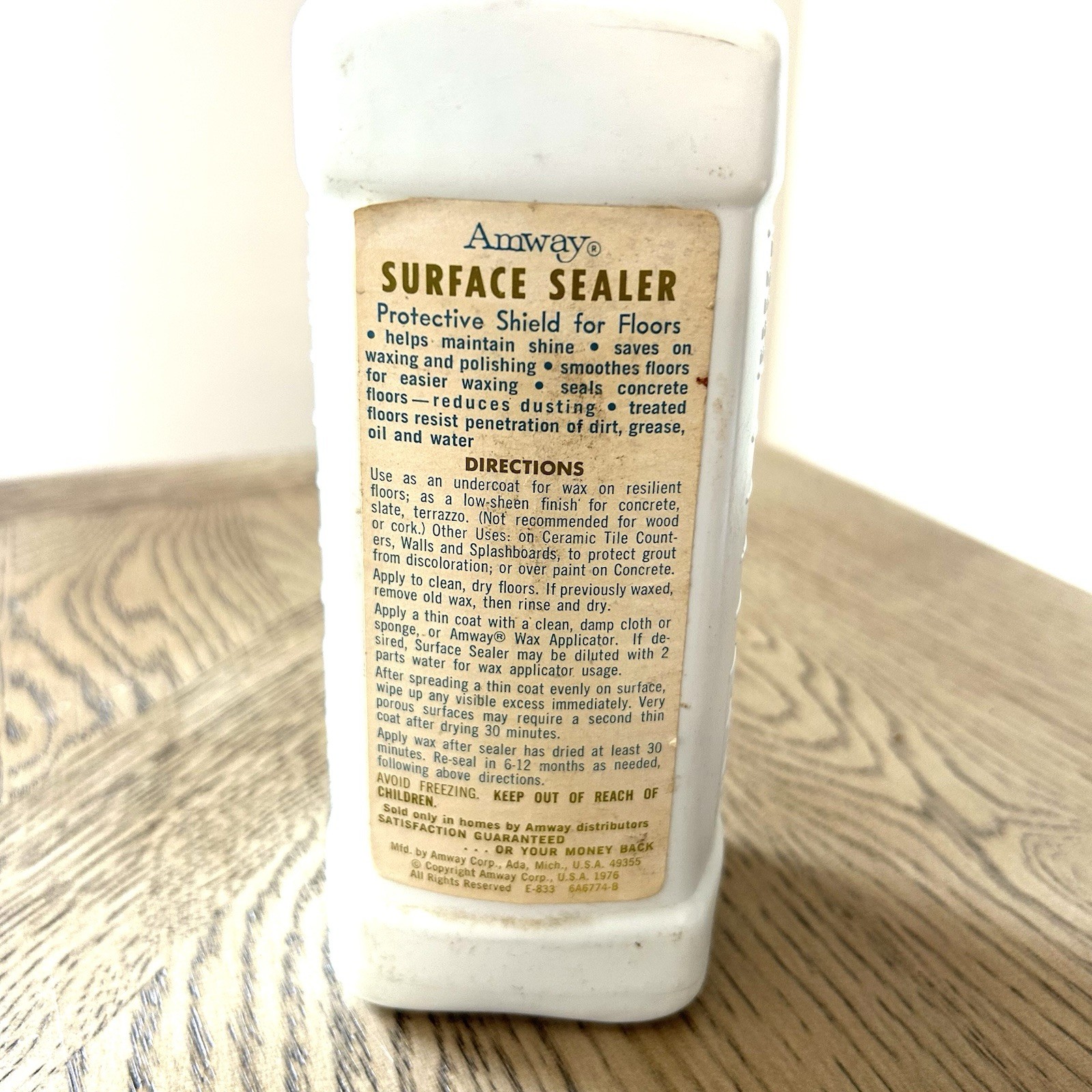 Amway Protective Surface Sealer New Old Stock 32 Fl Oz 1976 Undercoat For Wax