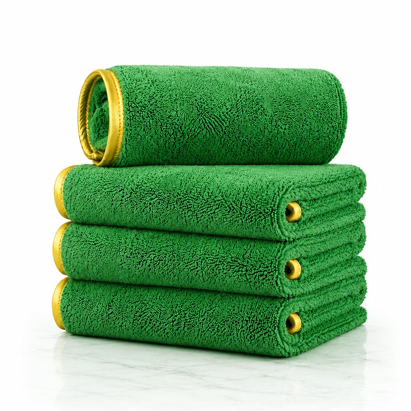 4 Pack Microfiber Car Detailing Towels 16″ x 24″ 380 GSM Lint Free Scratch Free