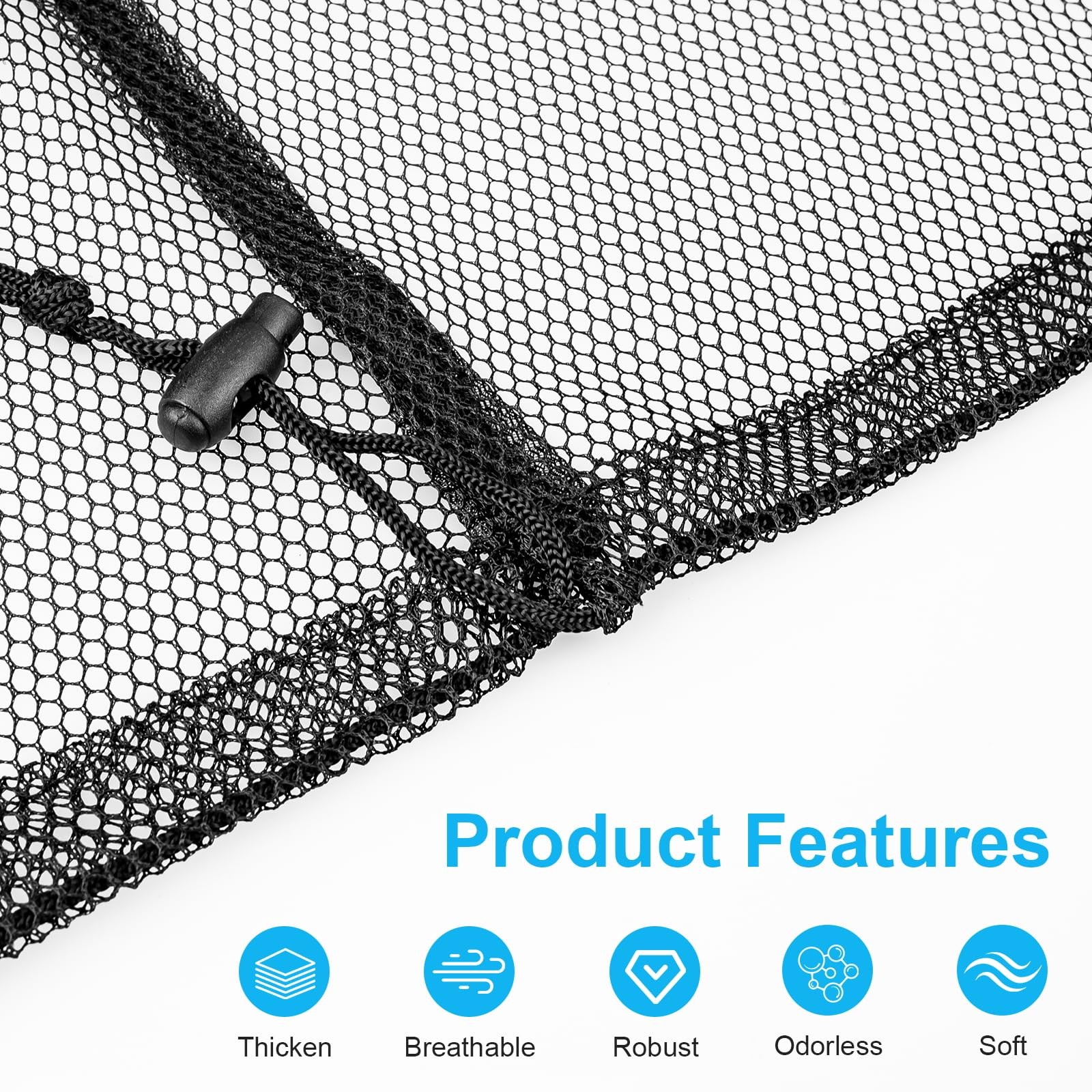 2 Pack Large Mesh Laundry Bags, 24″ x 36″ Heavy Duty Strong Drawstring Dirty …