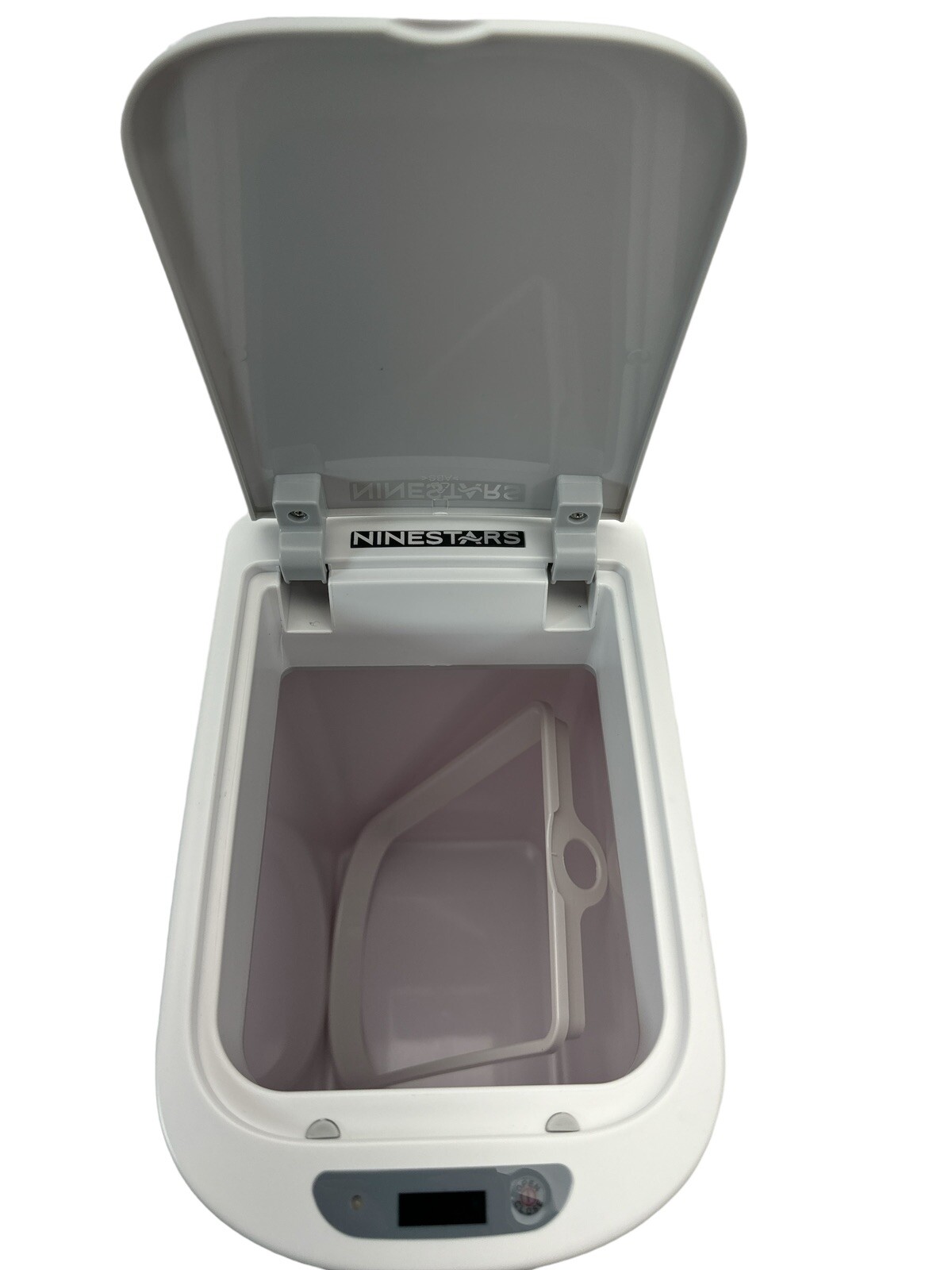 Automatic Motion Sensing Trash Garbage Can White 1.8 Gal Nine Star (OB)
