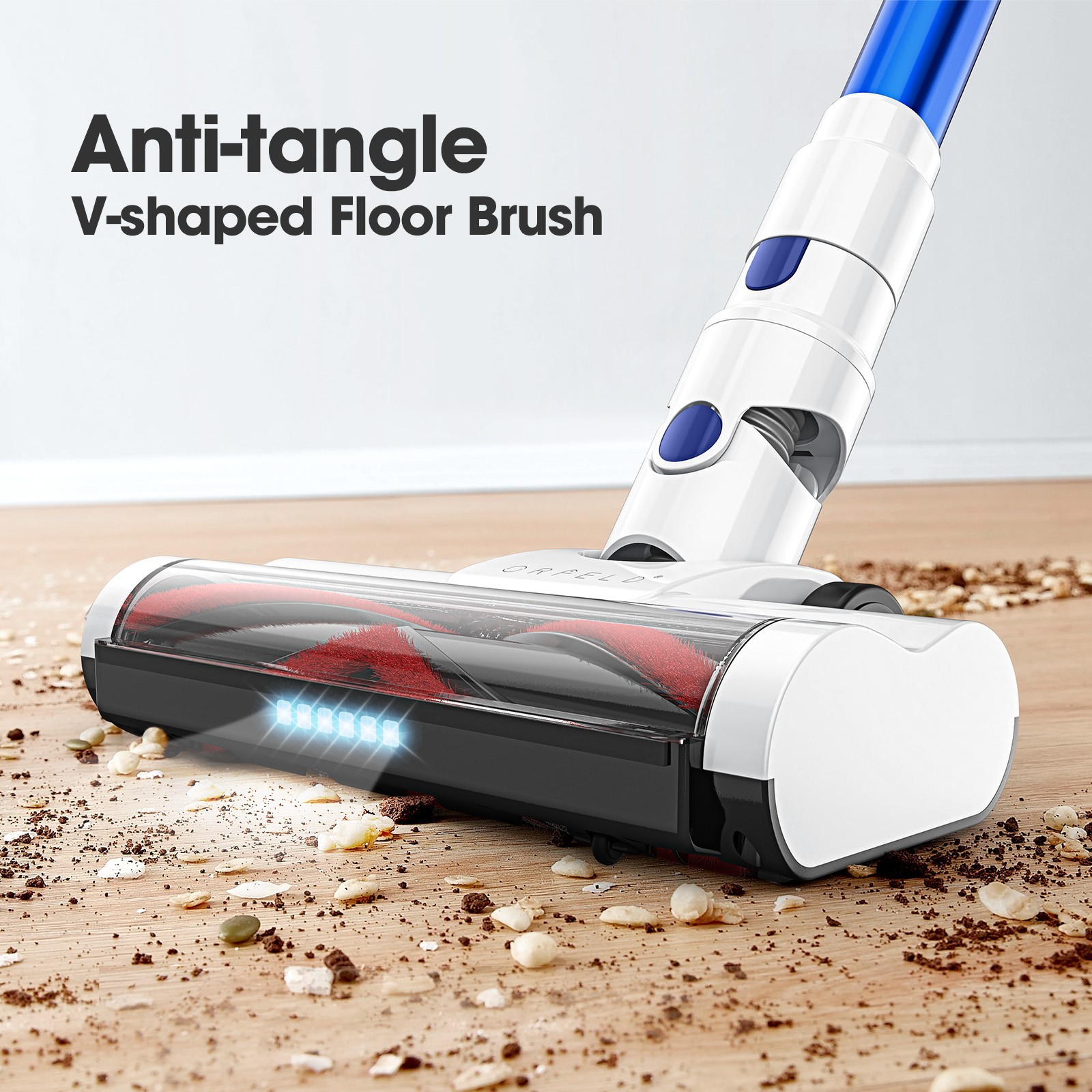 Cordless Vacuum Cleaner 1.5L Powerful Stick 50Kpa 60min Lightweigh Rechargeble