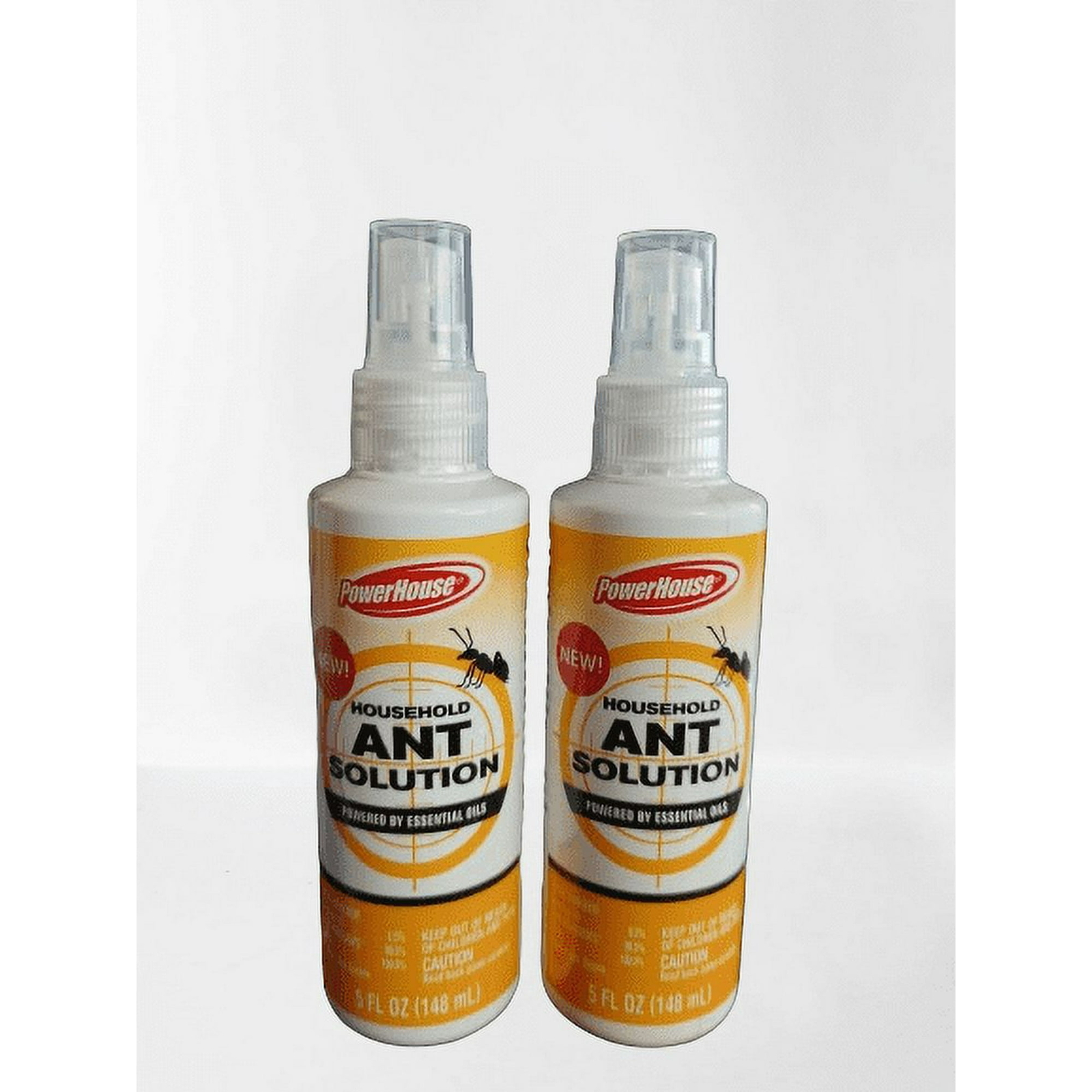 (2 PACK) PowerHouse Household Ant Solution Spray Powered by Eseential Oils, 4oz