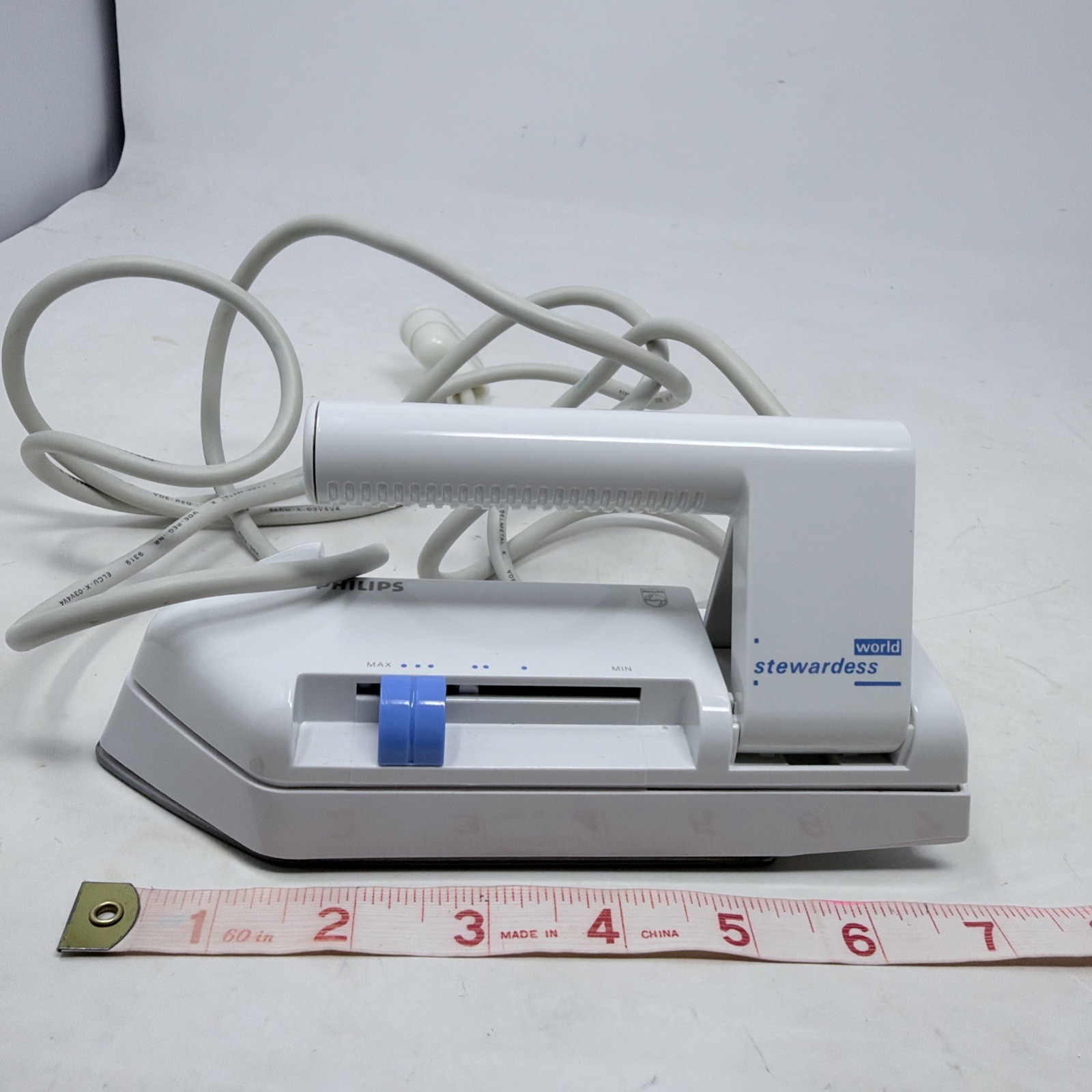 VTG Philips World Stewardess Model HD 1301/B Travel Iron Tested Working 110-240v