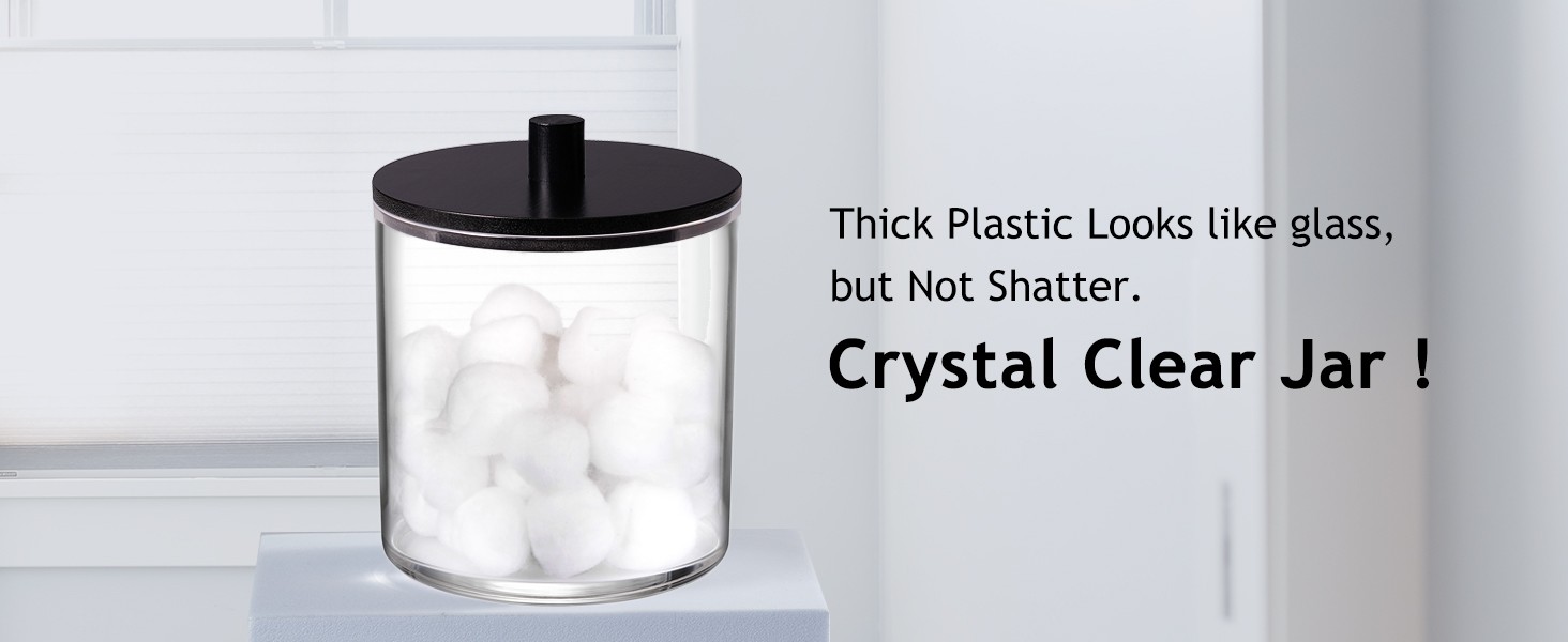 1 Pack 50oz Laundry Pods Container with Matte Black Bamboo Lid | Shatterproof