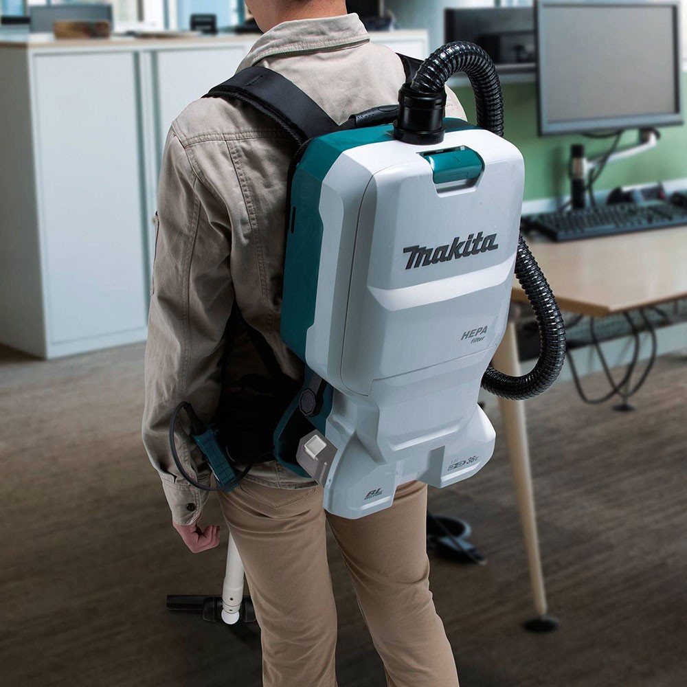Makita XCV17Z 18V X2 LXT 1.6 Gallon Backpack Dry Vacuum
