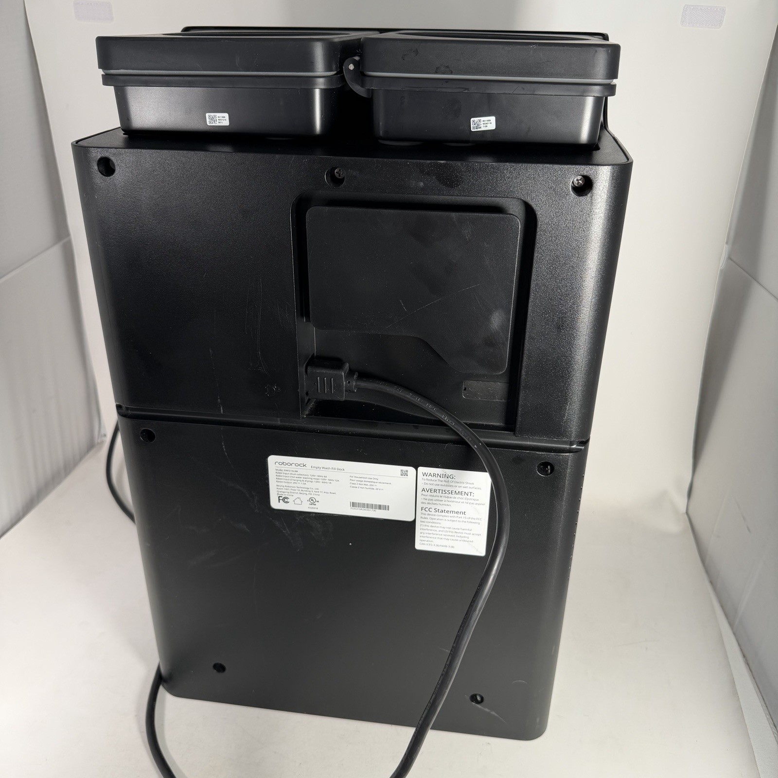 Roborock Q Revo MaxV Empty Wash Fill Dock Only Black EWFD16LRR Used