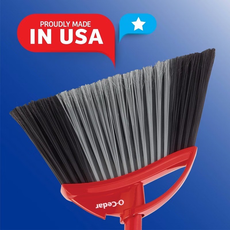 PowerCorner Pet Pro Assembled Broom with Step-On Dustpan