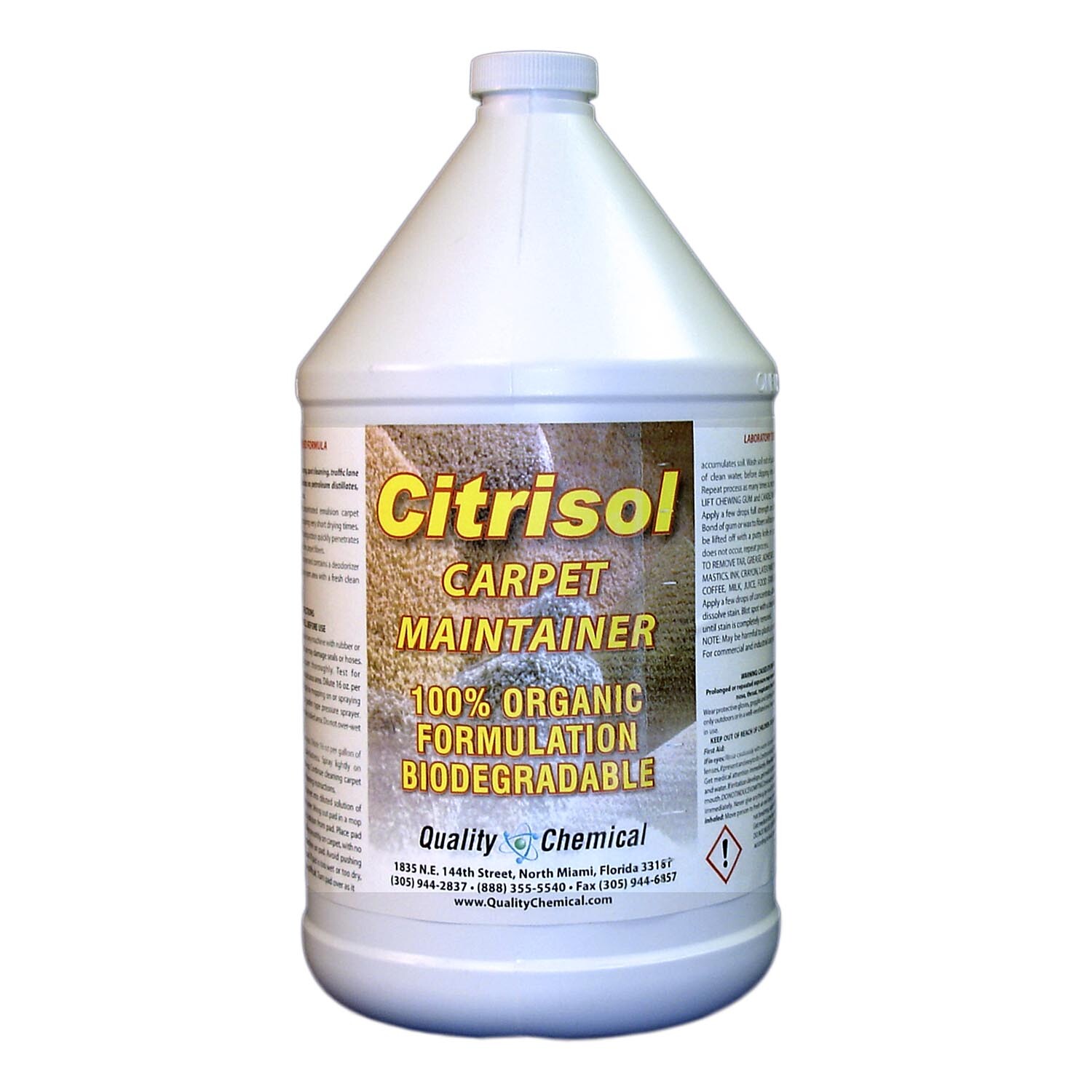 Citrisol Commercial Carpet Maintainer, Pre-spray or Spotter – 1 gallon (128 oz.)
