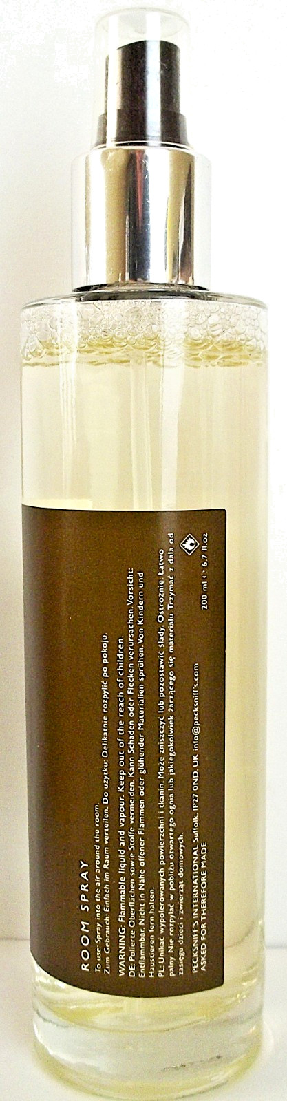 PECKSNIFF’S England No. 3 BAMBOO & VETIVER Room Spray 6.7 fl oz/200 mL, NEW