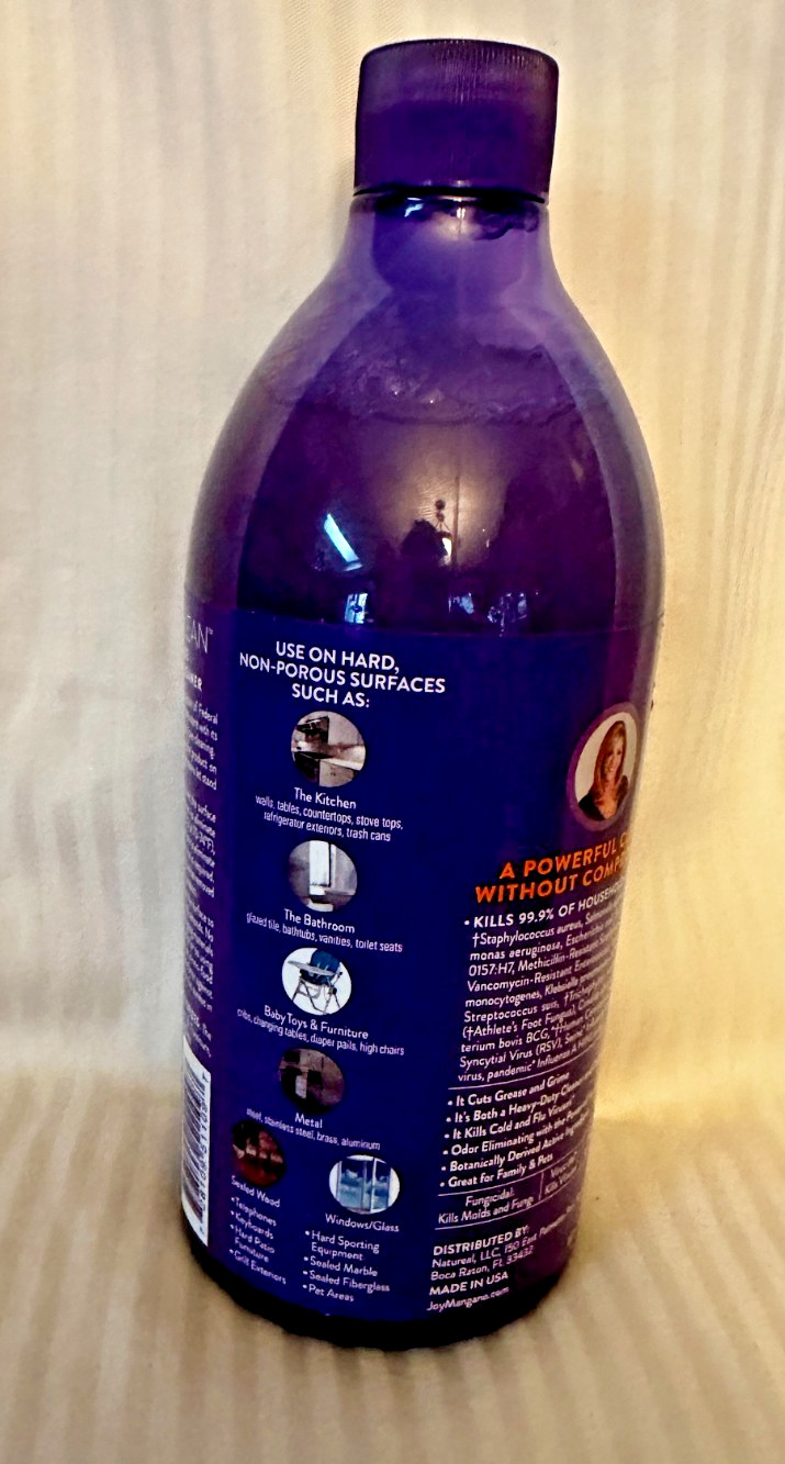 NEW! JOY MANGANO MIRACLE CLEAN MULTI CLEANER ORANGE BLOSSOM 28 OZ + 2 – 3.4 OZ