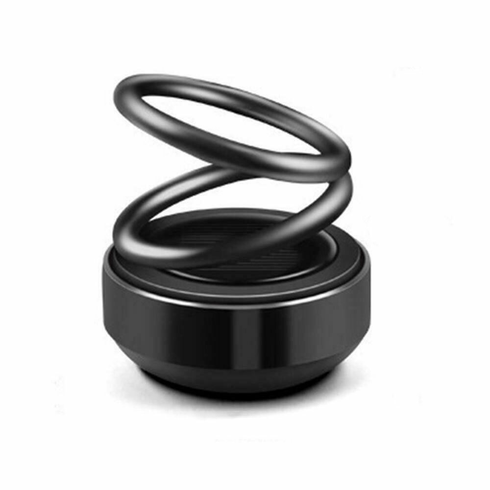 Auto Rotating Solar Car Perfume Air Freshener Double Ring Auto Accessories