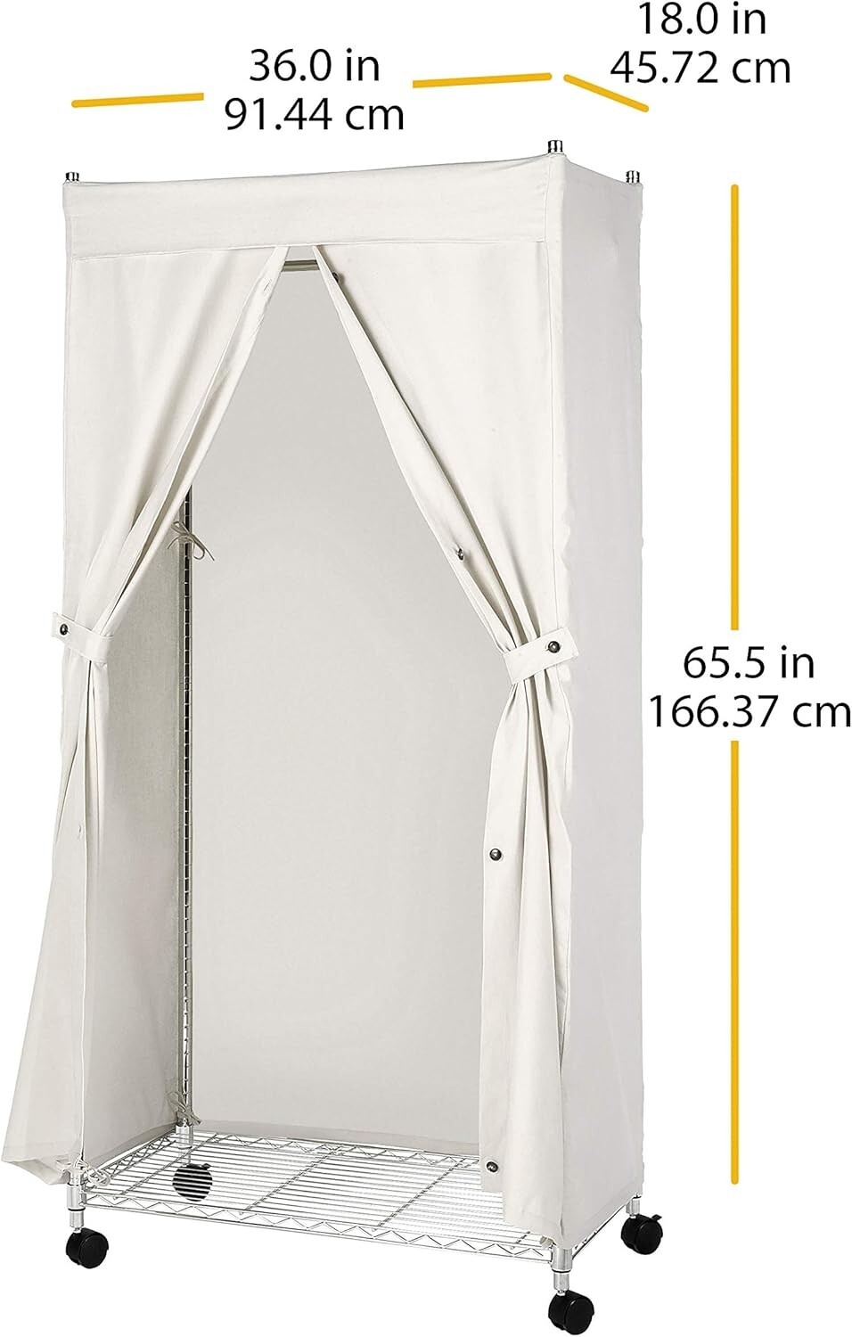 Lightweight Natural Canvas Garment Cover – Ideal for Organized Wardrobe Efforts