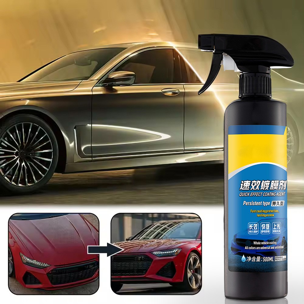 500ML Set Sopam* Car Coating Spray Protection Quick Car Wax Polish Motorcycle