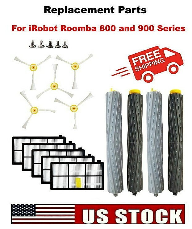 For iRobot Roomba Replacement Parts Side, Roller Brushes Filters 890 891 960
