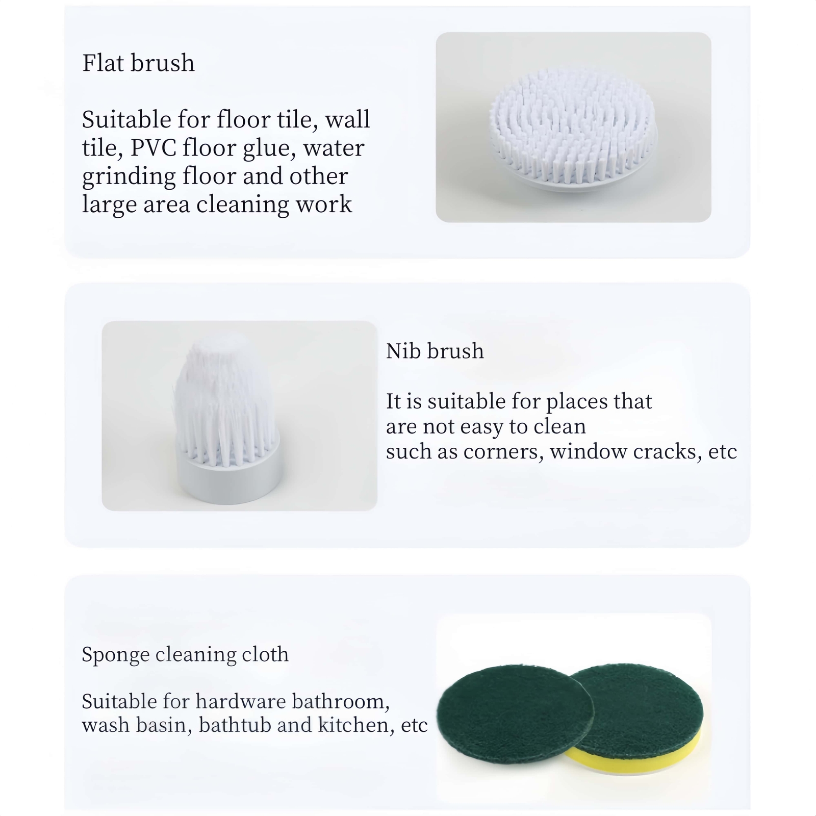 8 IN 1 Electric Spin Scrubber Cordless Power Cleaning Brush Rechargeable Cleaner