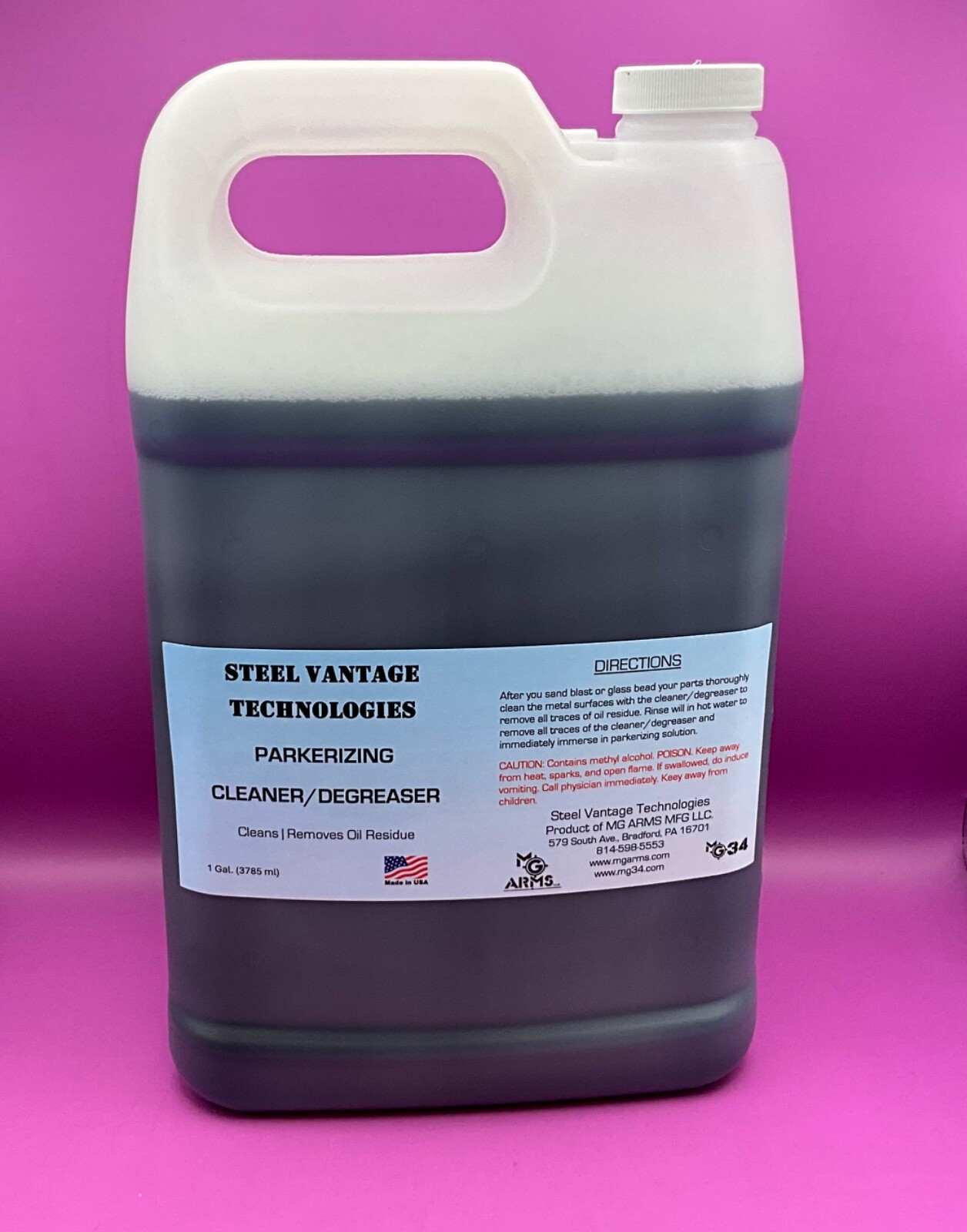 GALLON PARKERIZING CLEANER DEGREASER GUNMSMITH KNIFE AUTOMOTIVE RESTORATION
