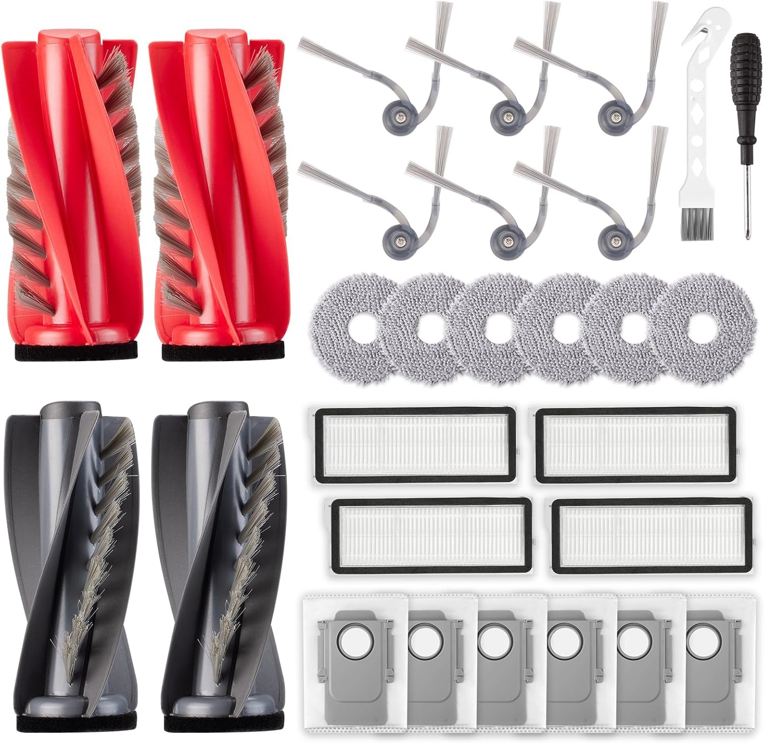 28 Pack Accessories for Roborock Qrevo S5V Qrevo Curv Qrevo Curv S5X Qrevo Edge