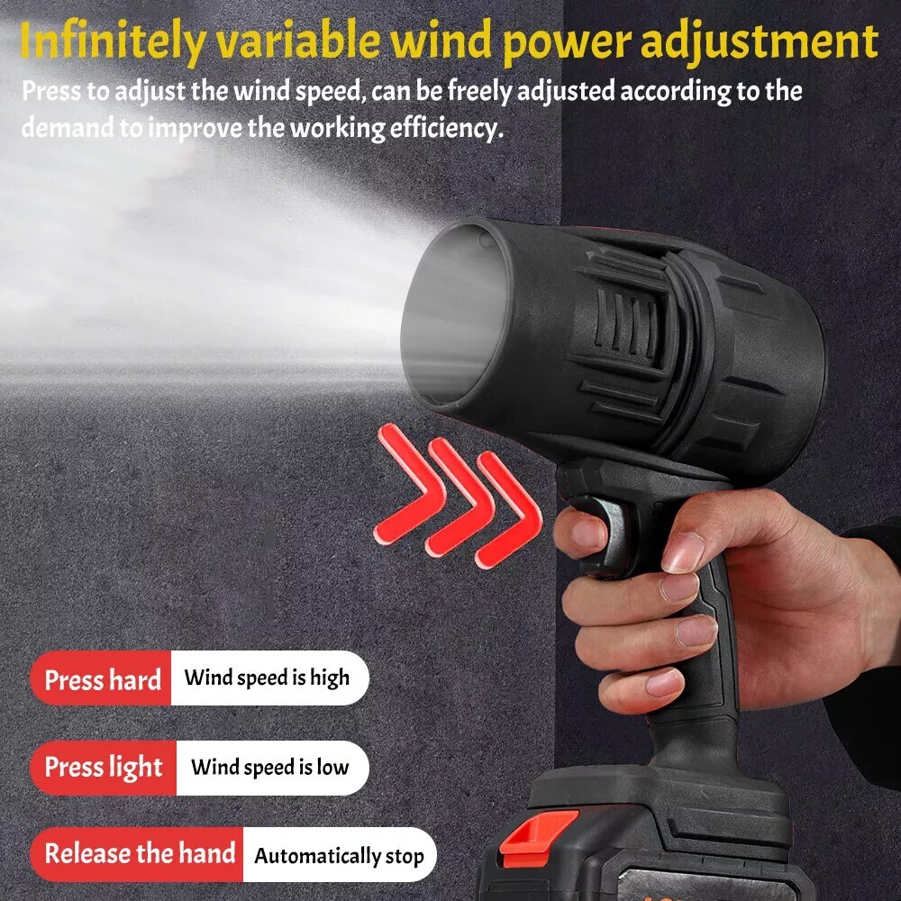 Turbo Jet Blower Cordless Super Power Mini Air Duster For Car Drying Cleaning US