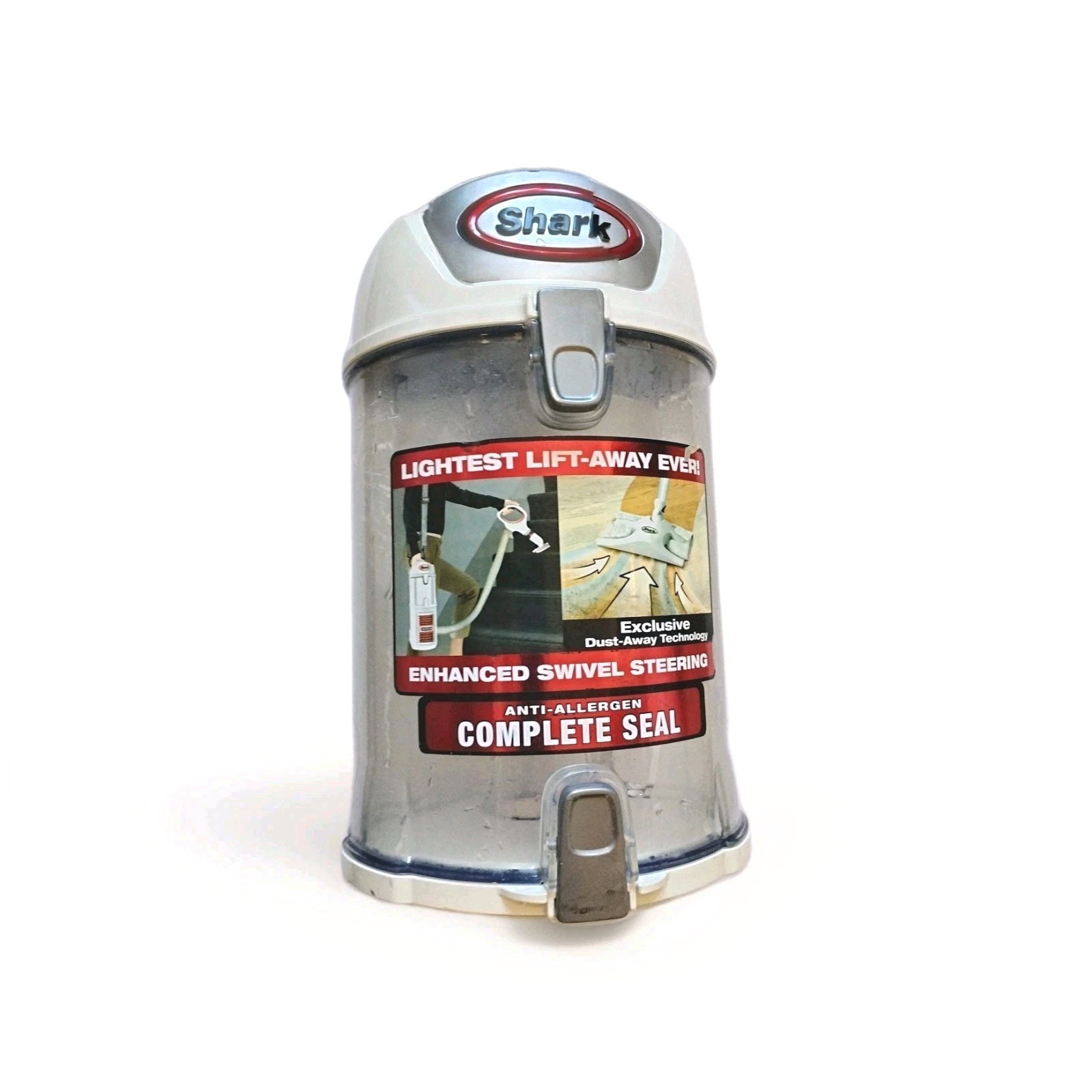 Shark Rotator NV341 Dustbin Dirt Cup Canister White Red NV342 NV341Q