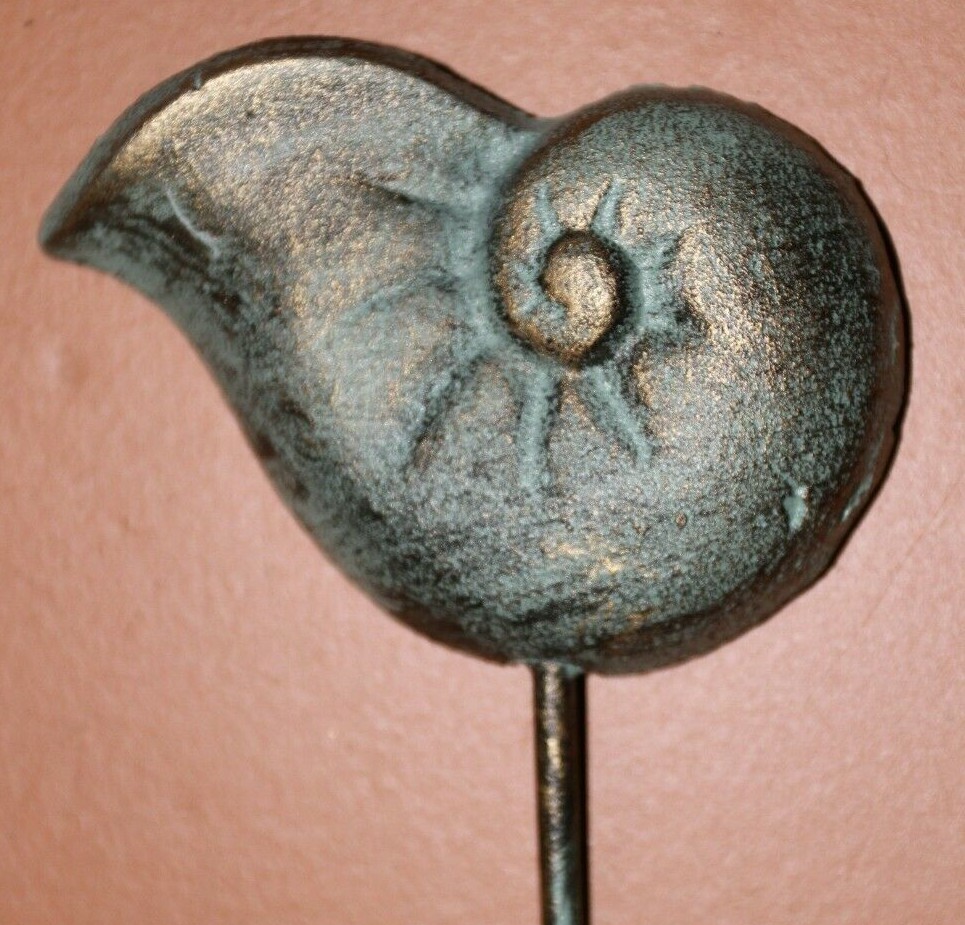 Bronze Look Ocean Theme Wall Hooks, Cast Iron, Nautical Escape 4 pcs