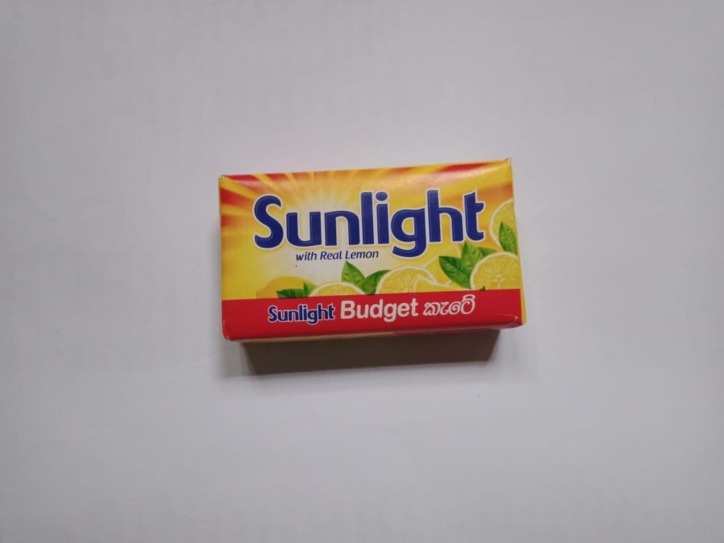 sunlight laundry bar real lemon washing soap 65g budget