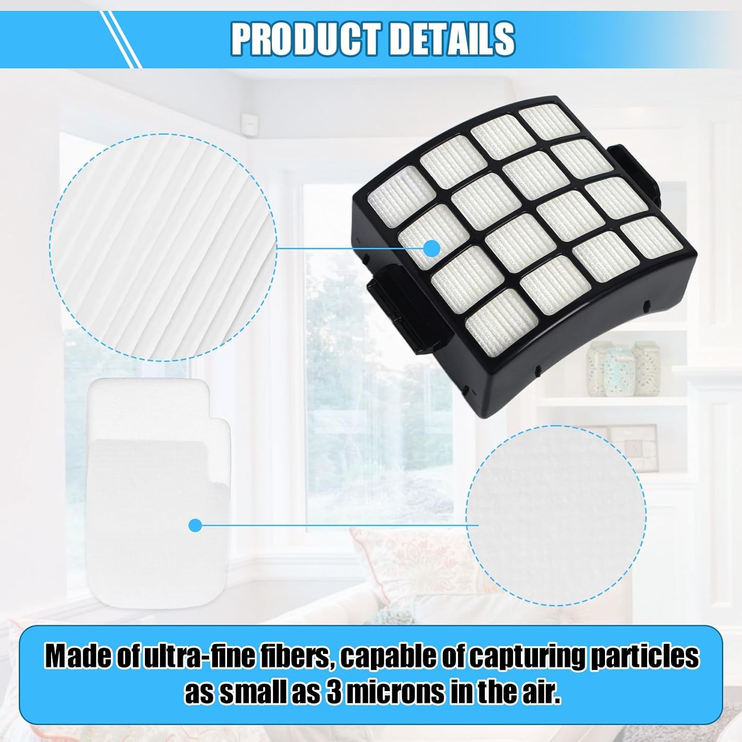 Replacement Shark AZ3002 Filters For Shark Stratos Duoclean Powerfins Hairpro