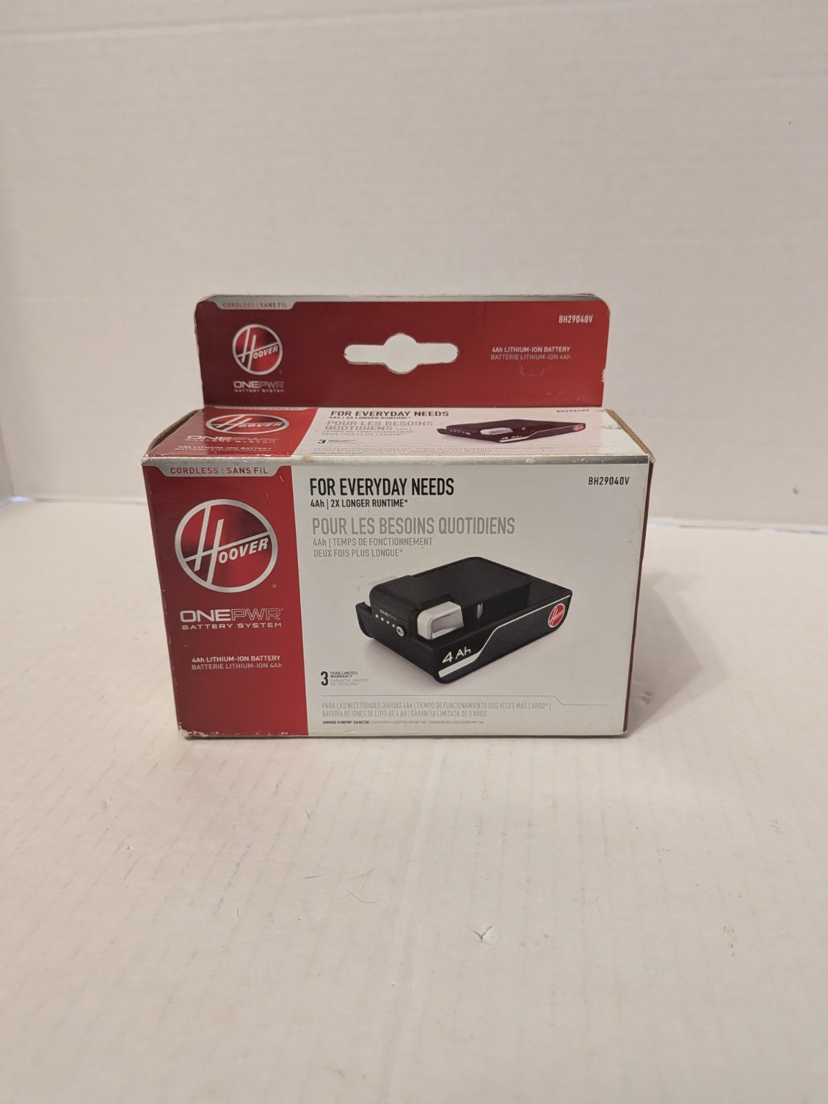 Hoover ONEPWR 4.0 Ah Lithium Ion Battery #BH29040V New