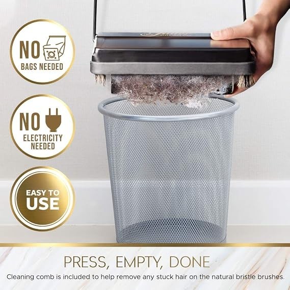 Carpet Floor Sweeper Electric Static Cleaner Hard Soft Surface Compact Lightw…
