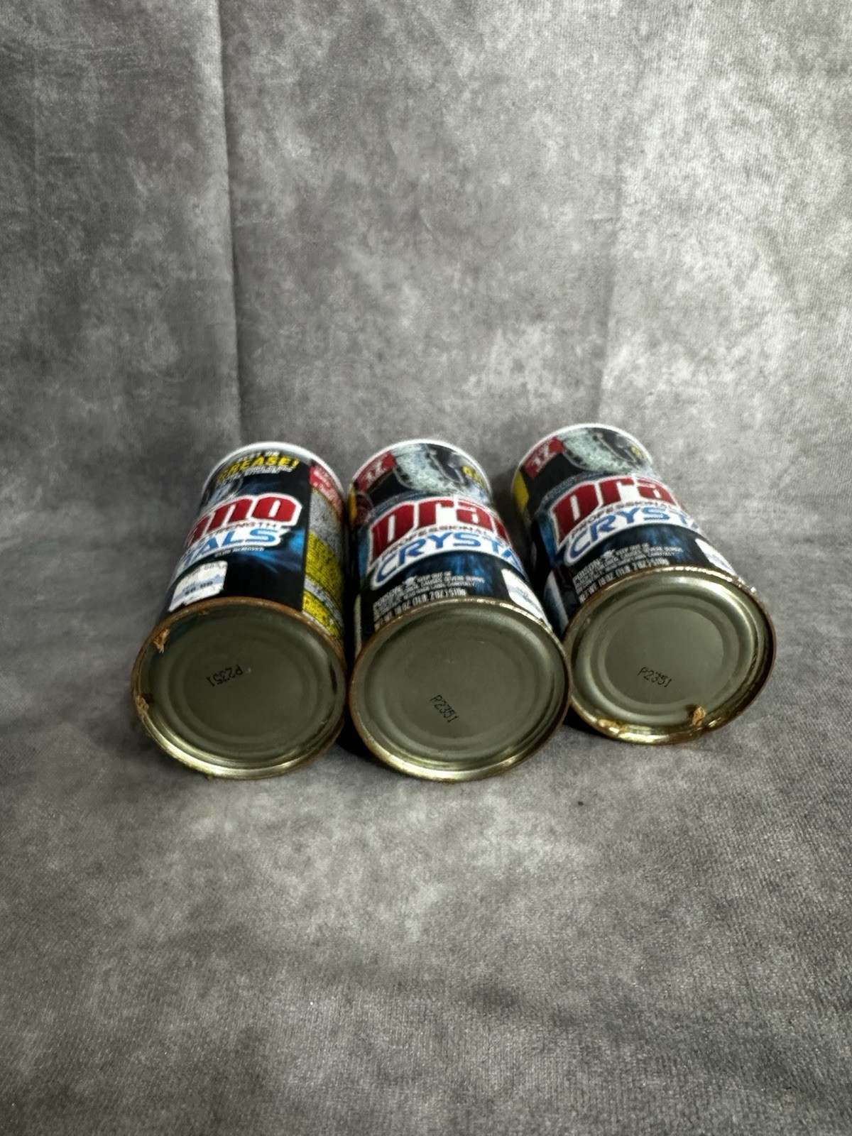 (3) New Drano Crystals Professional Strength Clog Remover 18oz Each