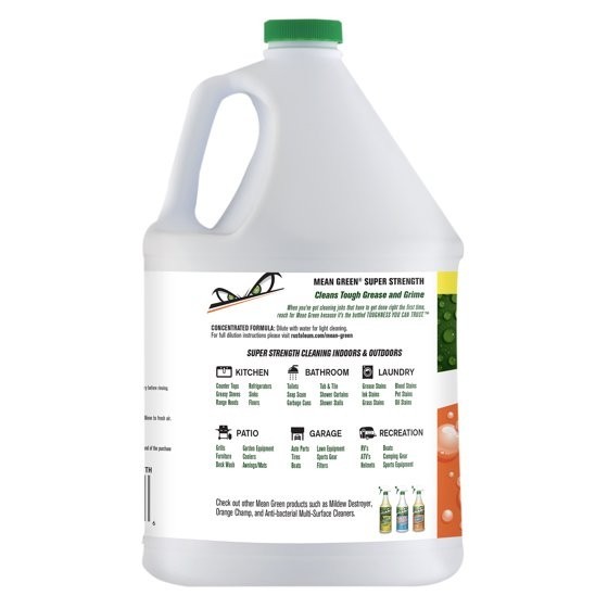 Mean Green Super Strength Cleaner & Degreaser, 128 Ounce (2 pack)
