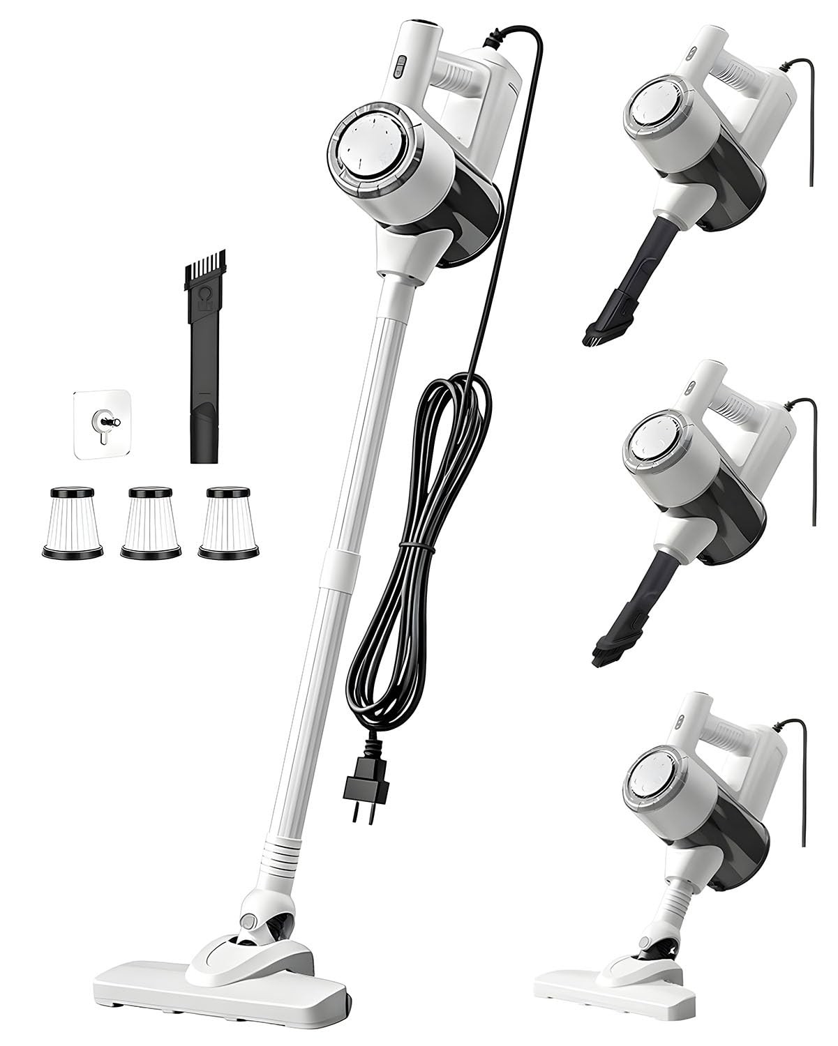 Aivacod Corded Stick Vacuum Cleaner with 33 Feet Long Power Cable, 600W 17Kpa…