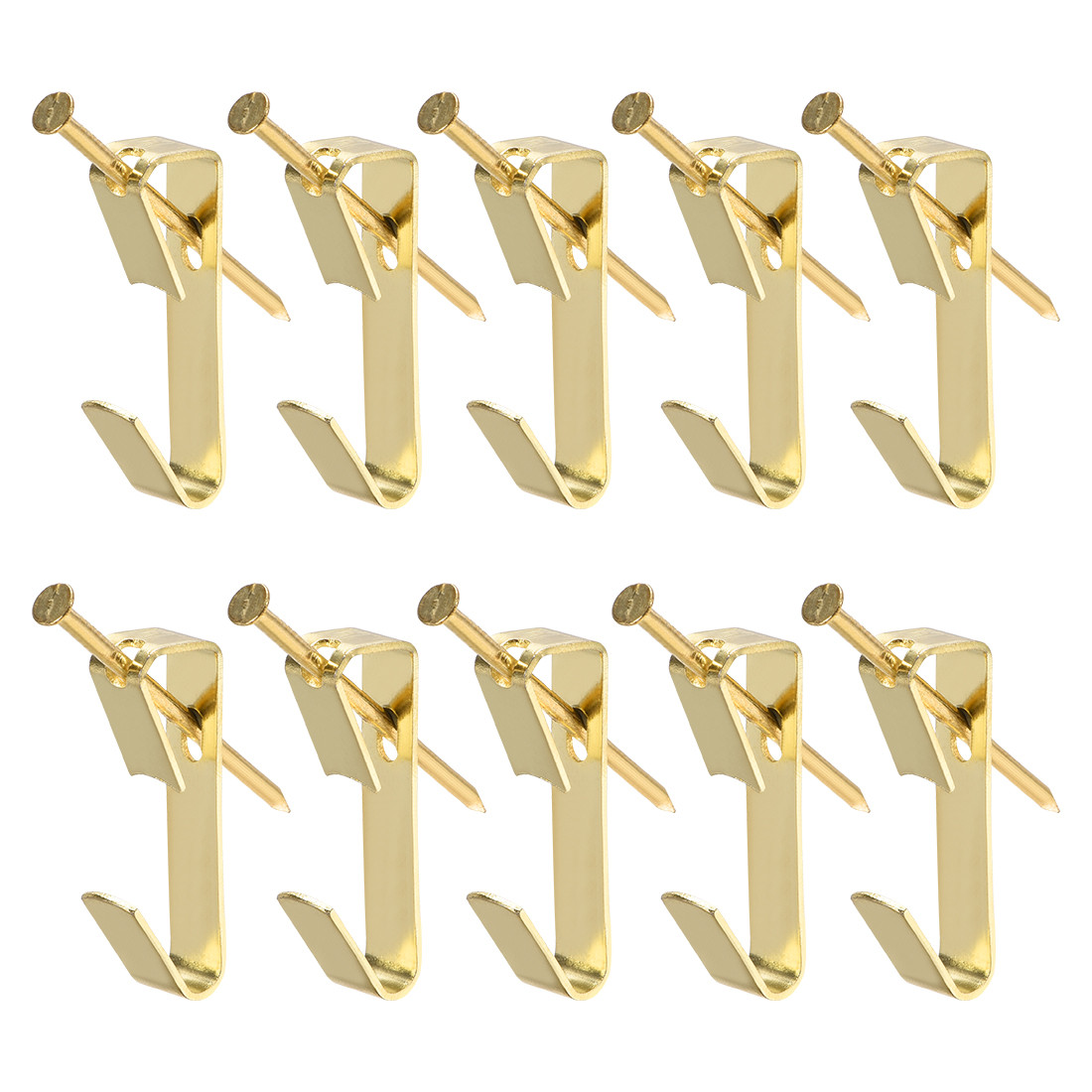 Picture Hangers w Nails – Photo Frame Hanging Hooks Kit – Holds 20 lbs – 25 Pcs