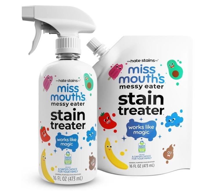 Miss Mouth’s Messy Eater Stain Treater Set 2 each 16oz Spray & 16oz Refill Pouch