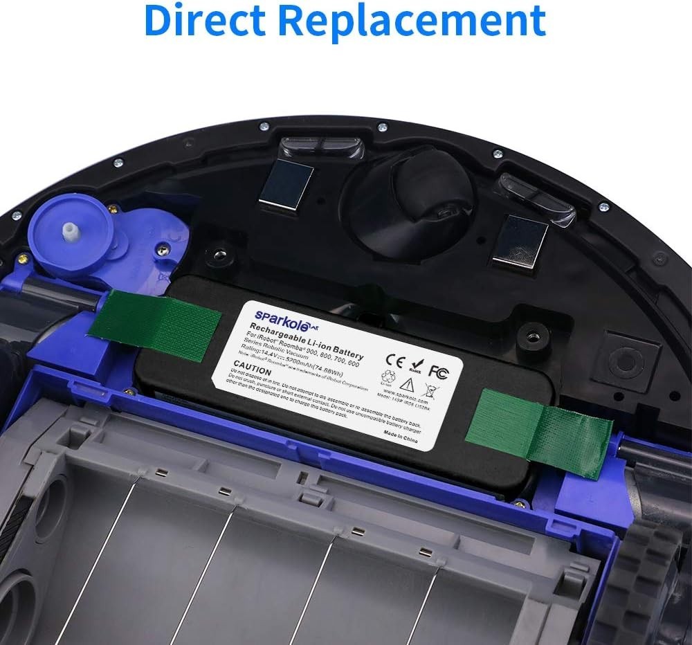 5200mAh Lithium Ion Replacement Battery for iRobot Roomba 960 980 981 970 965…