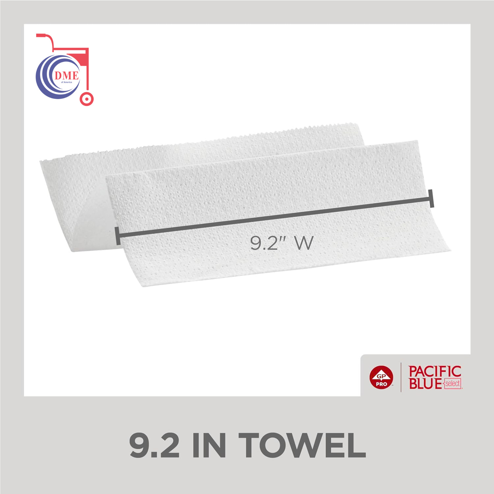 Pacific Blue Select Multifold Premium 2-Ply C-Fold Paper Towels 9.2 in x 9.4 in