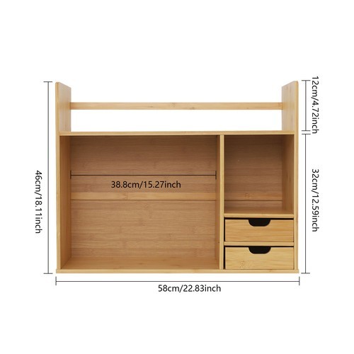 Small Bookshelf for Students on Their Desks Minimalist Office Desk Bookshelf NEW